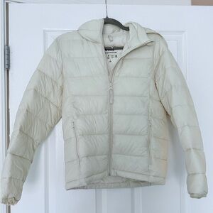 New Abercrombie & Fitch Cream Puffer Jacket